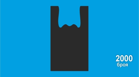 Торбички тип Потник ЧЕРНИ /HDPE/, 27x50(2x7)